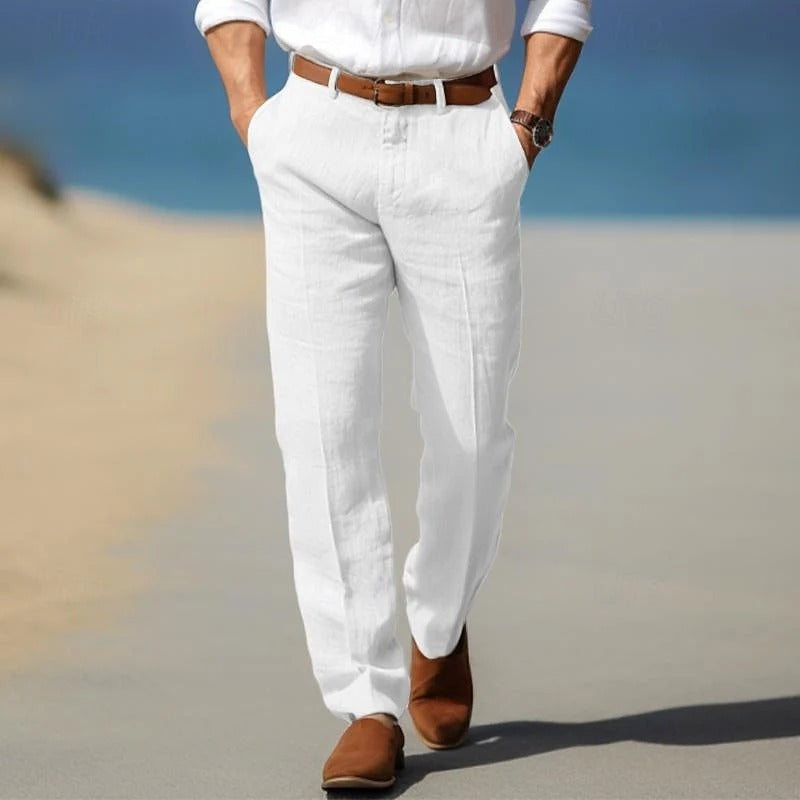 PANTALONES DE LINO