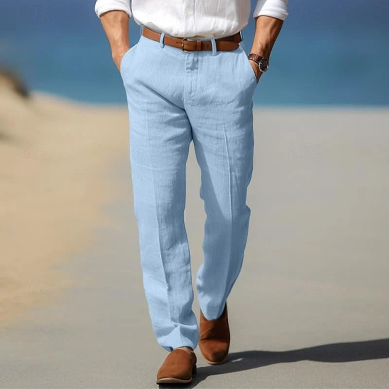 PANTALONES DE LINO