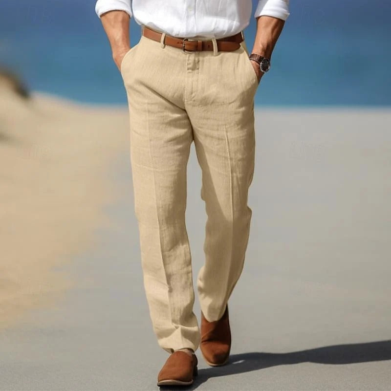 PANTALONES DE LINO