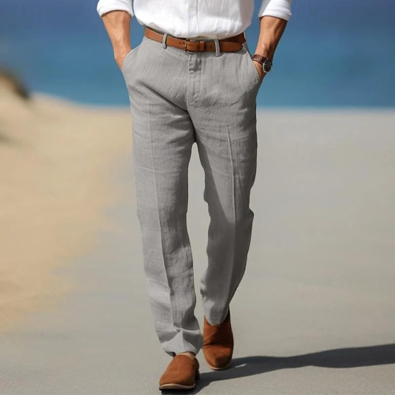 PANTALONES DE LINO